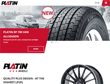 Tablet Screenshot of platin-wheels.com